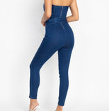 Here to Stay Denim Jumpsuit