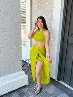 Summer Lime Skirt Set